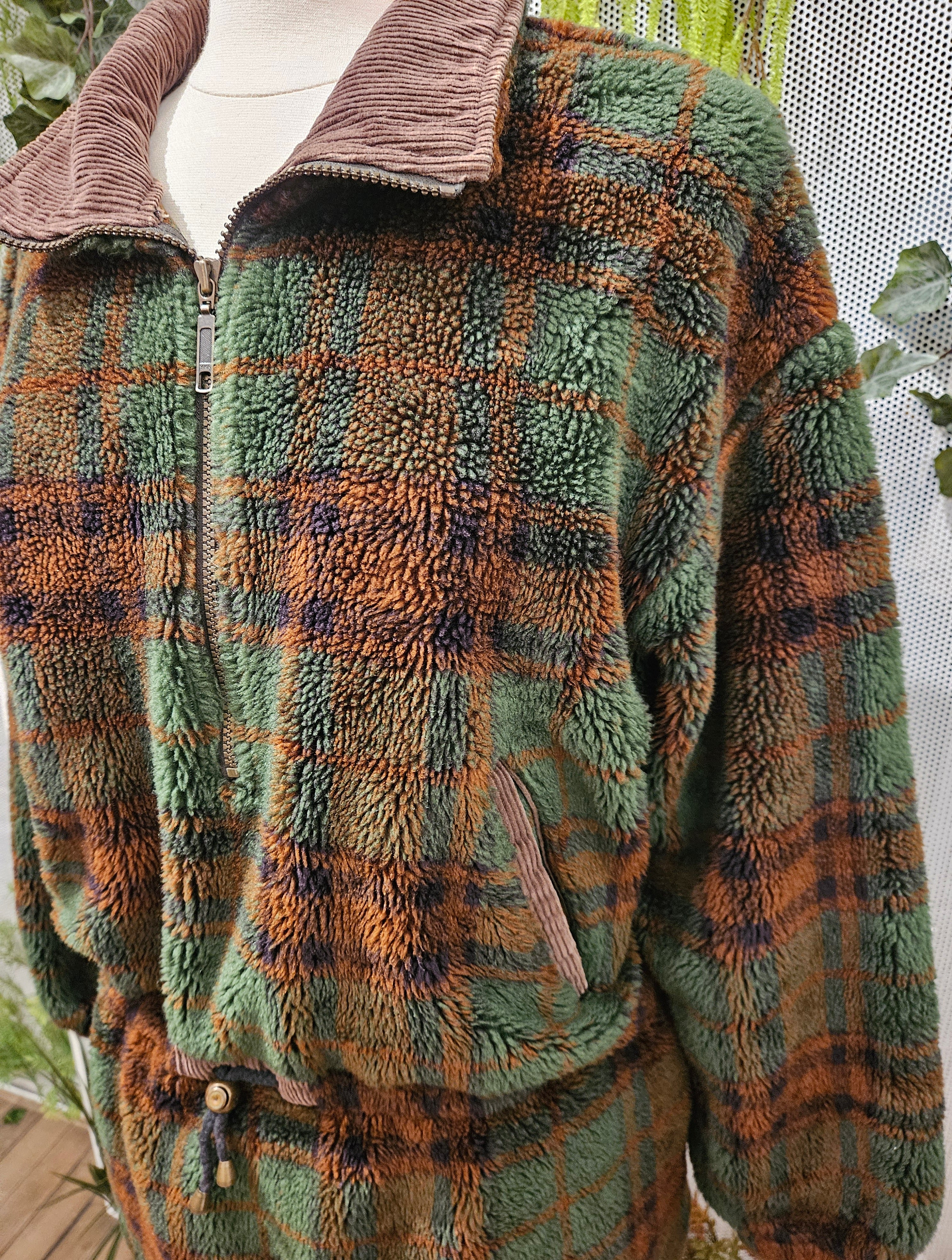 1990’s Plaid Fleece Pullover
