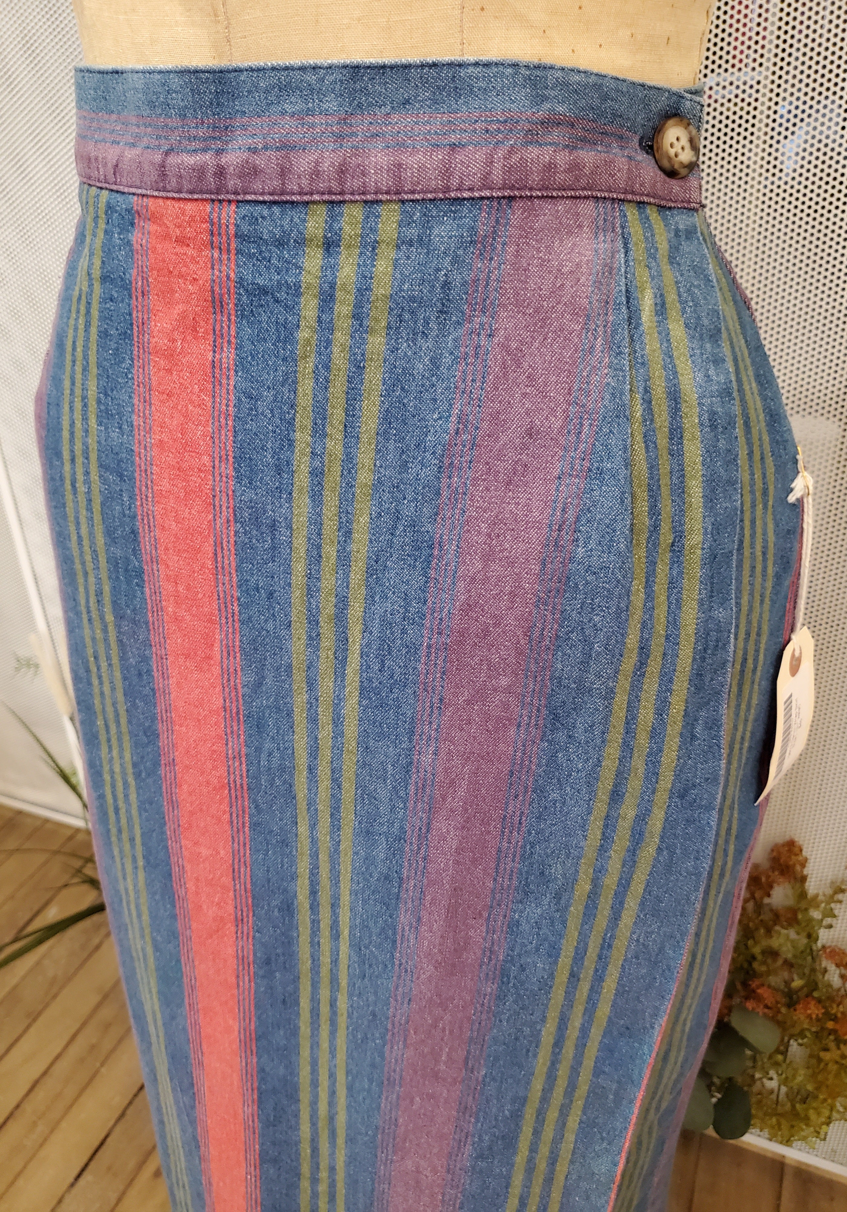 1980’s Denim Wrap Skirt