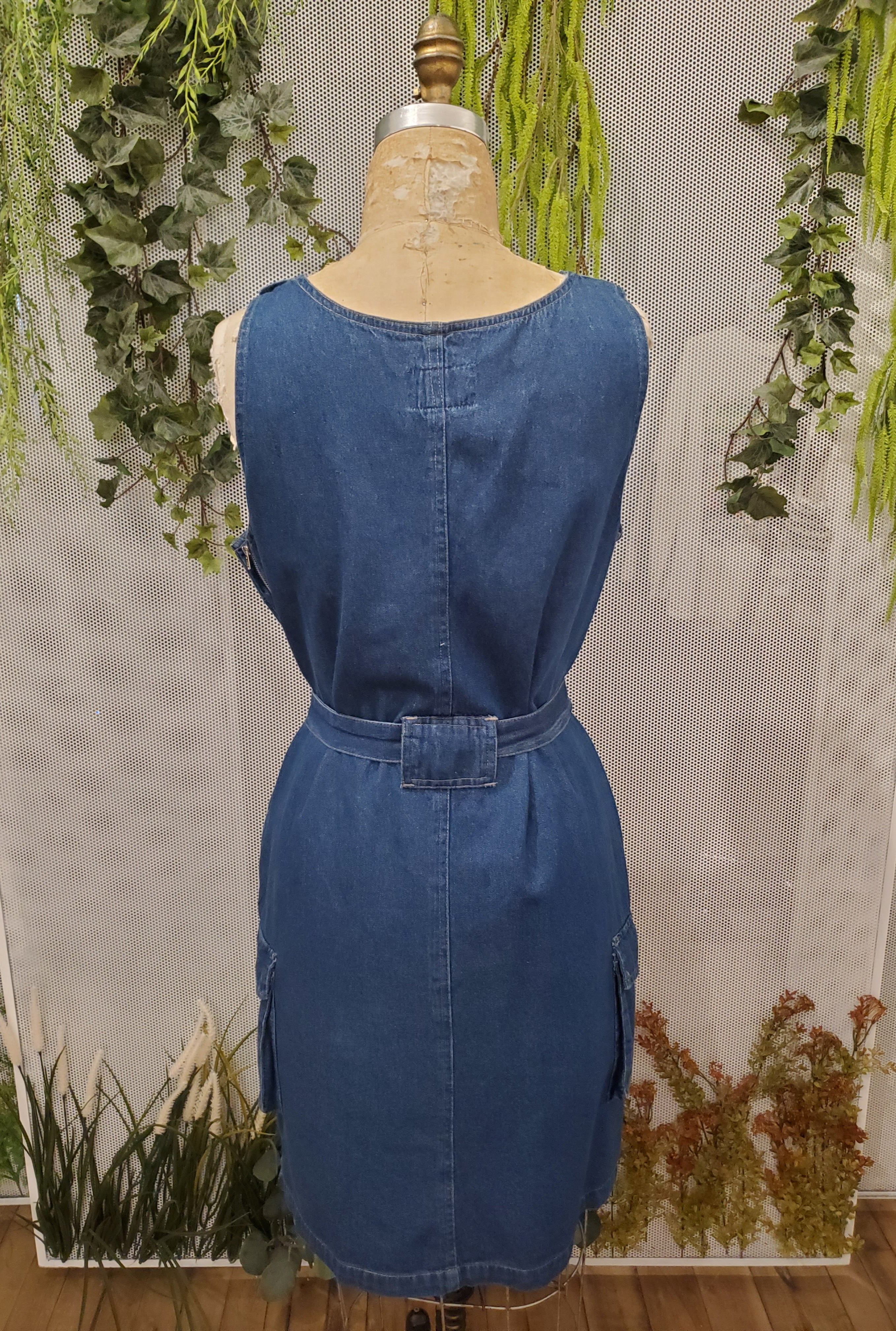 1990’s Denim Overall Dress