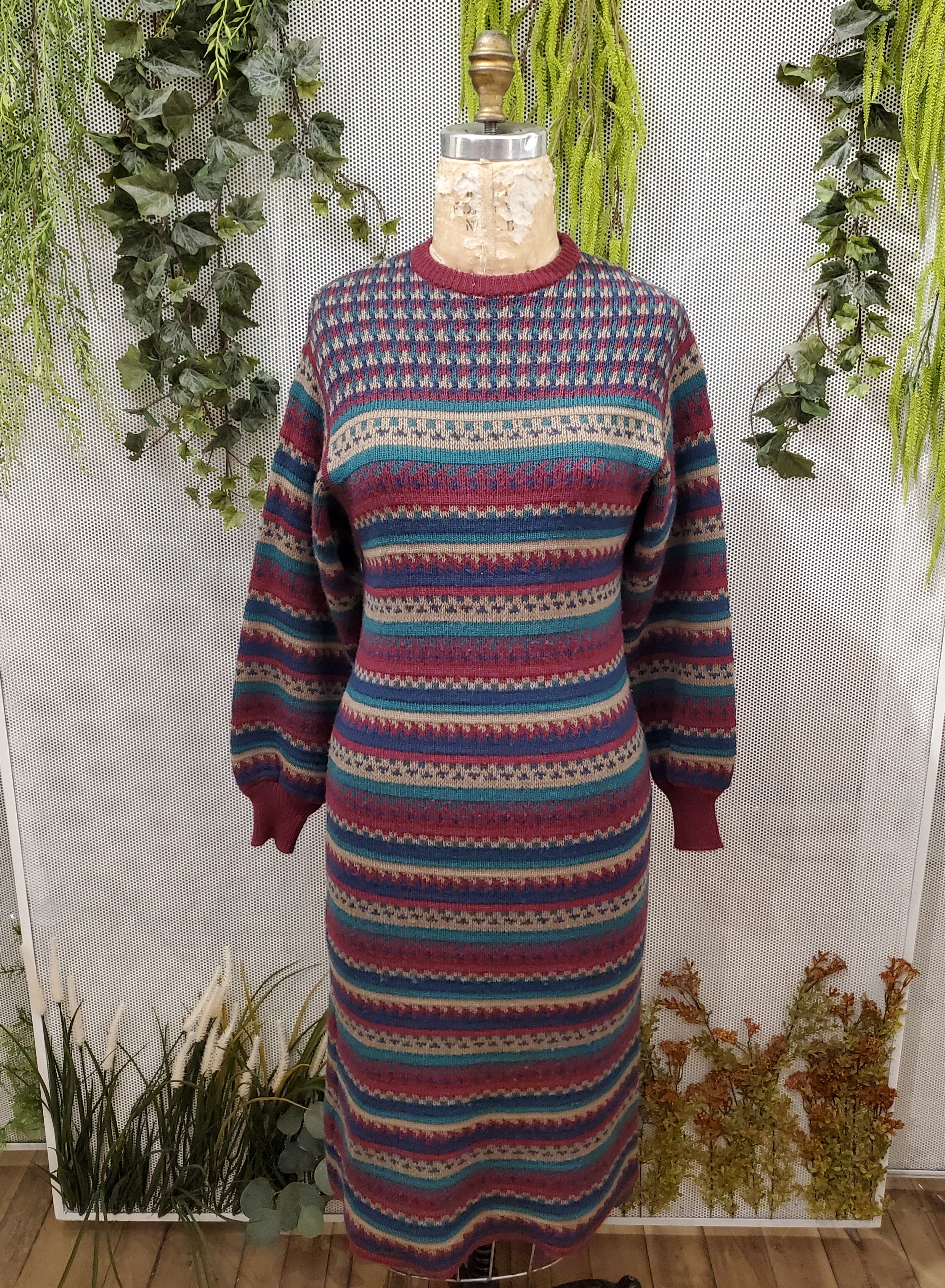 1990’s Patterned Sweater Dress