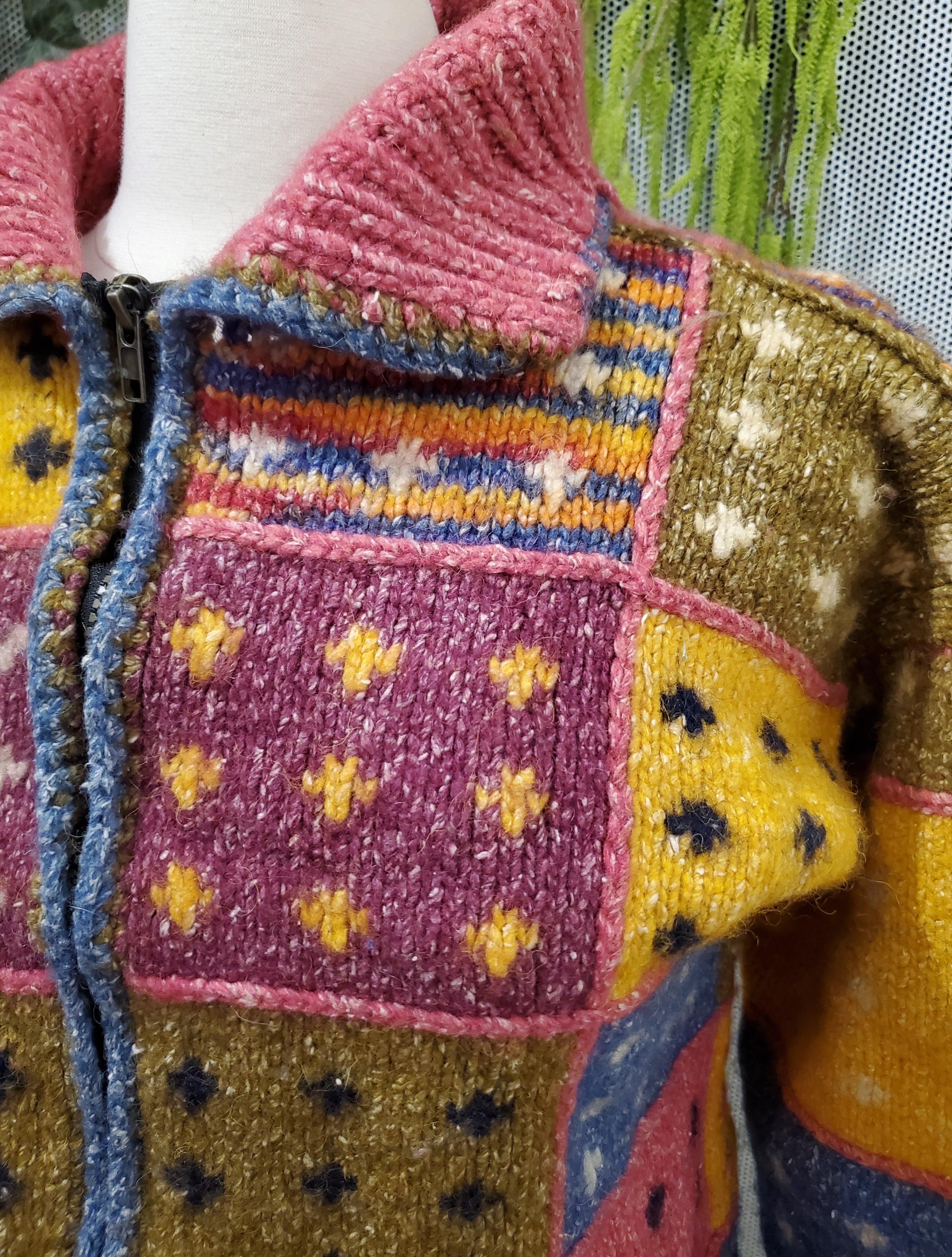 Vintage Colourful Knit Sweater