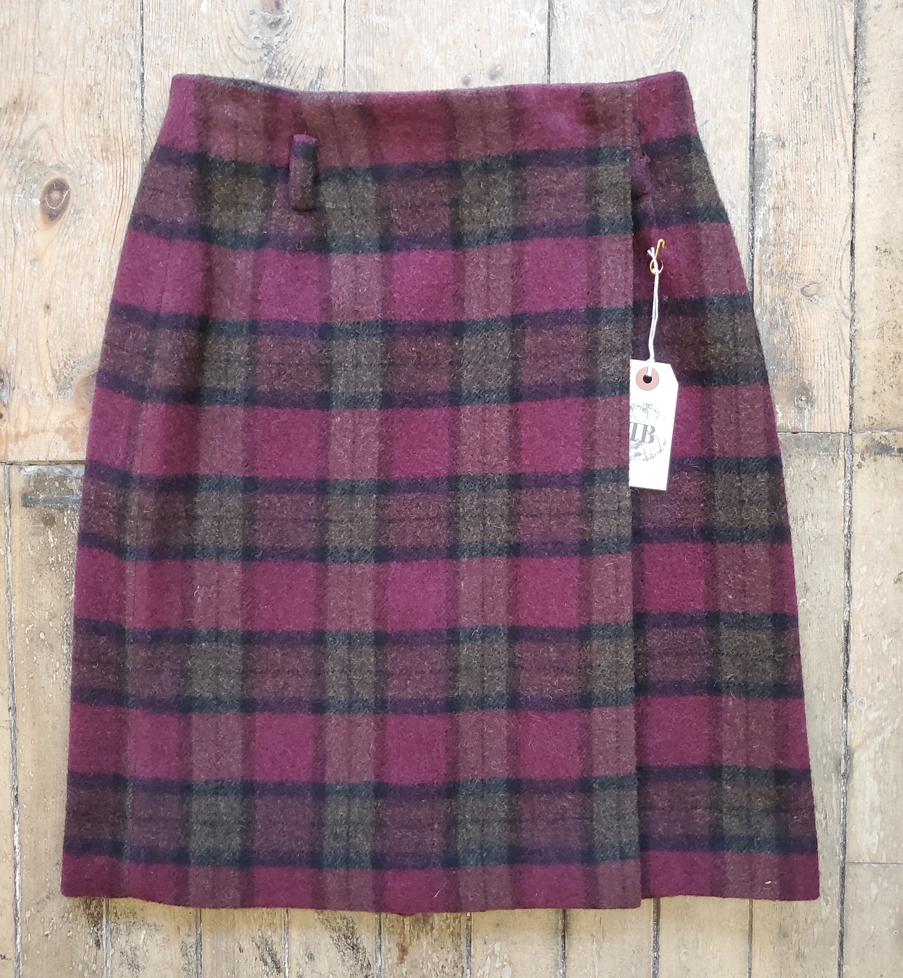 1990’s Plaid Wrap Skirt