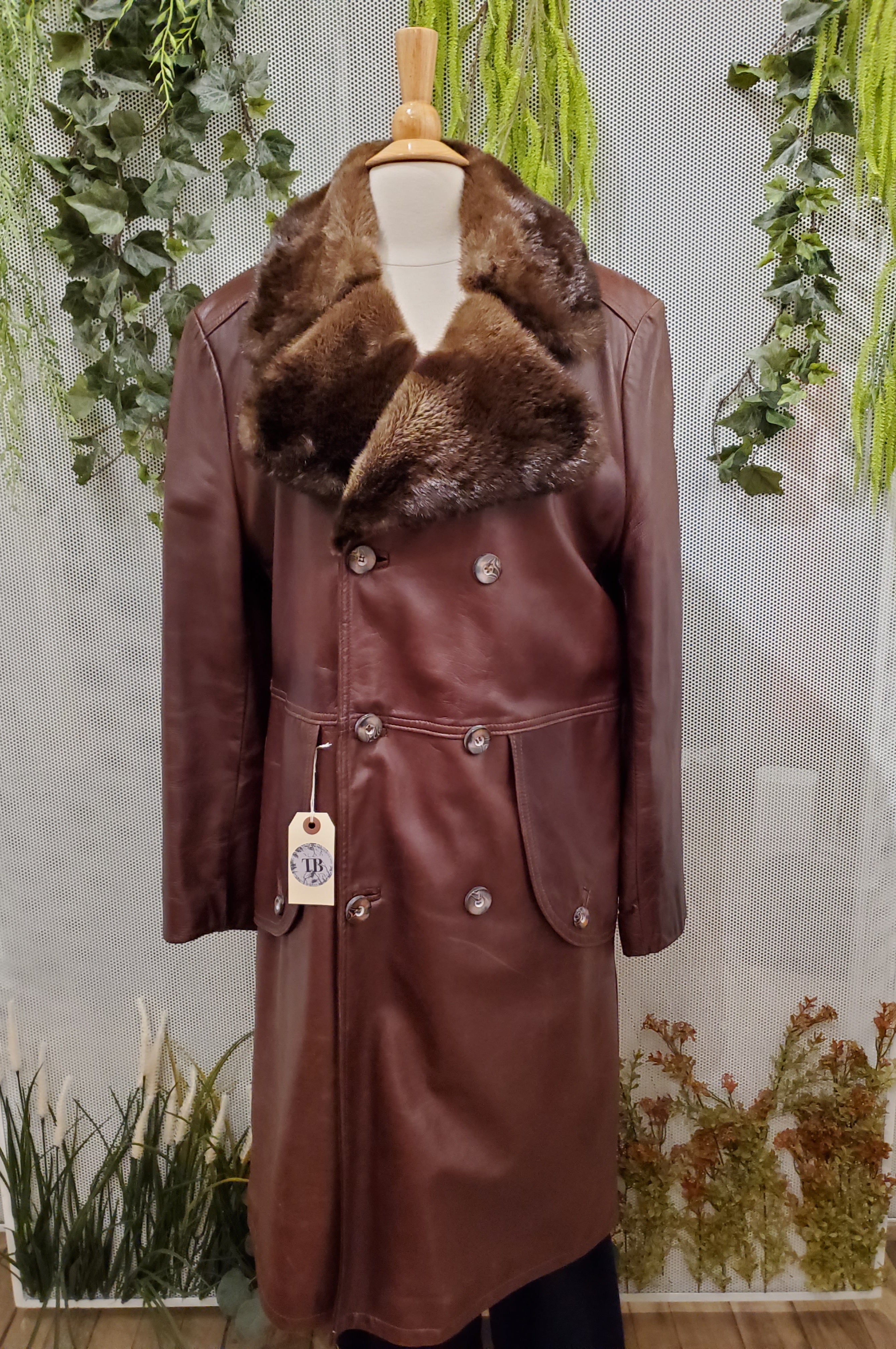 1970’s Leather Pea Coat