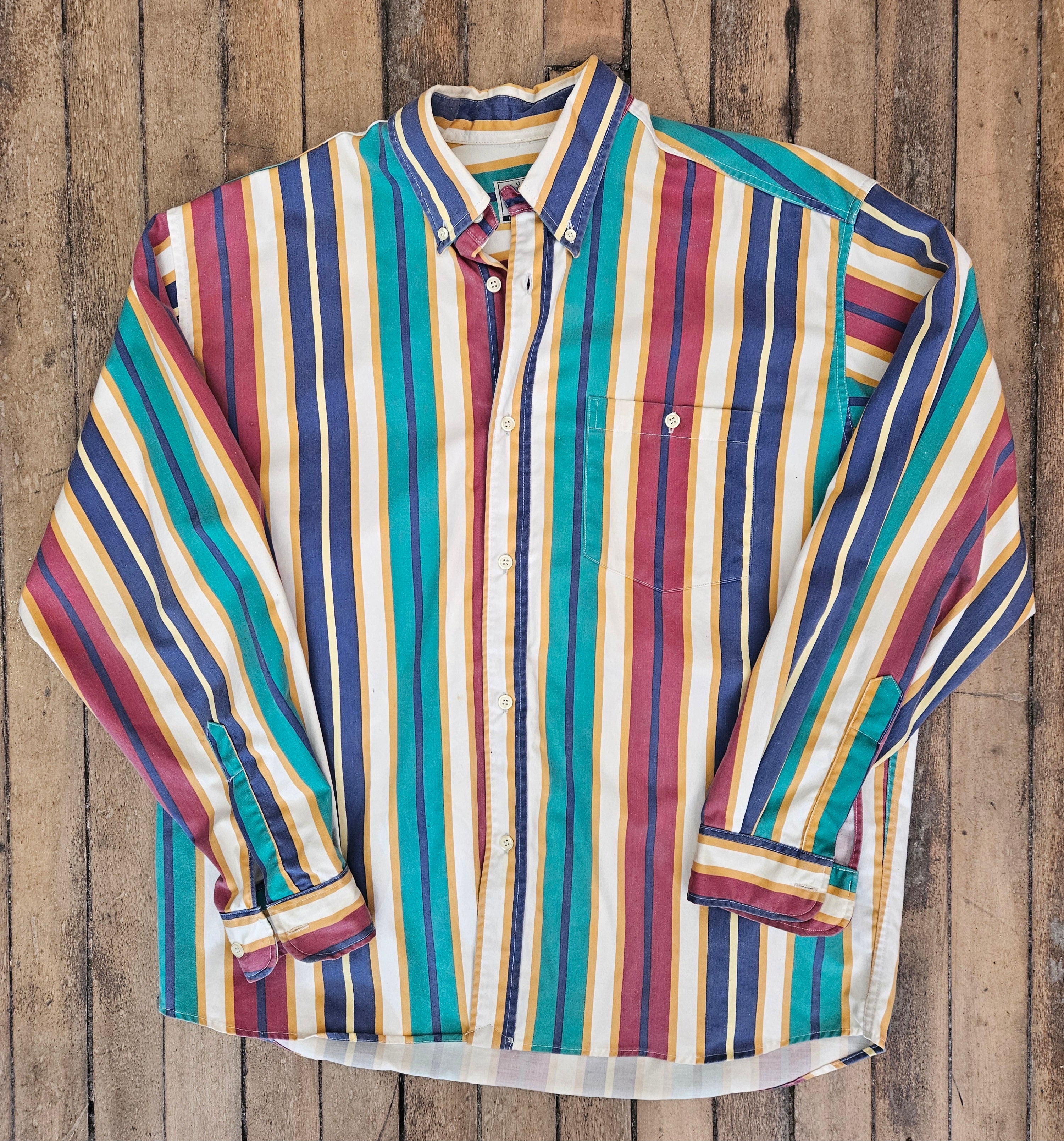 1990’s Striped Button Down Shirt