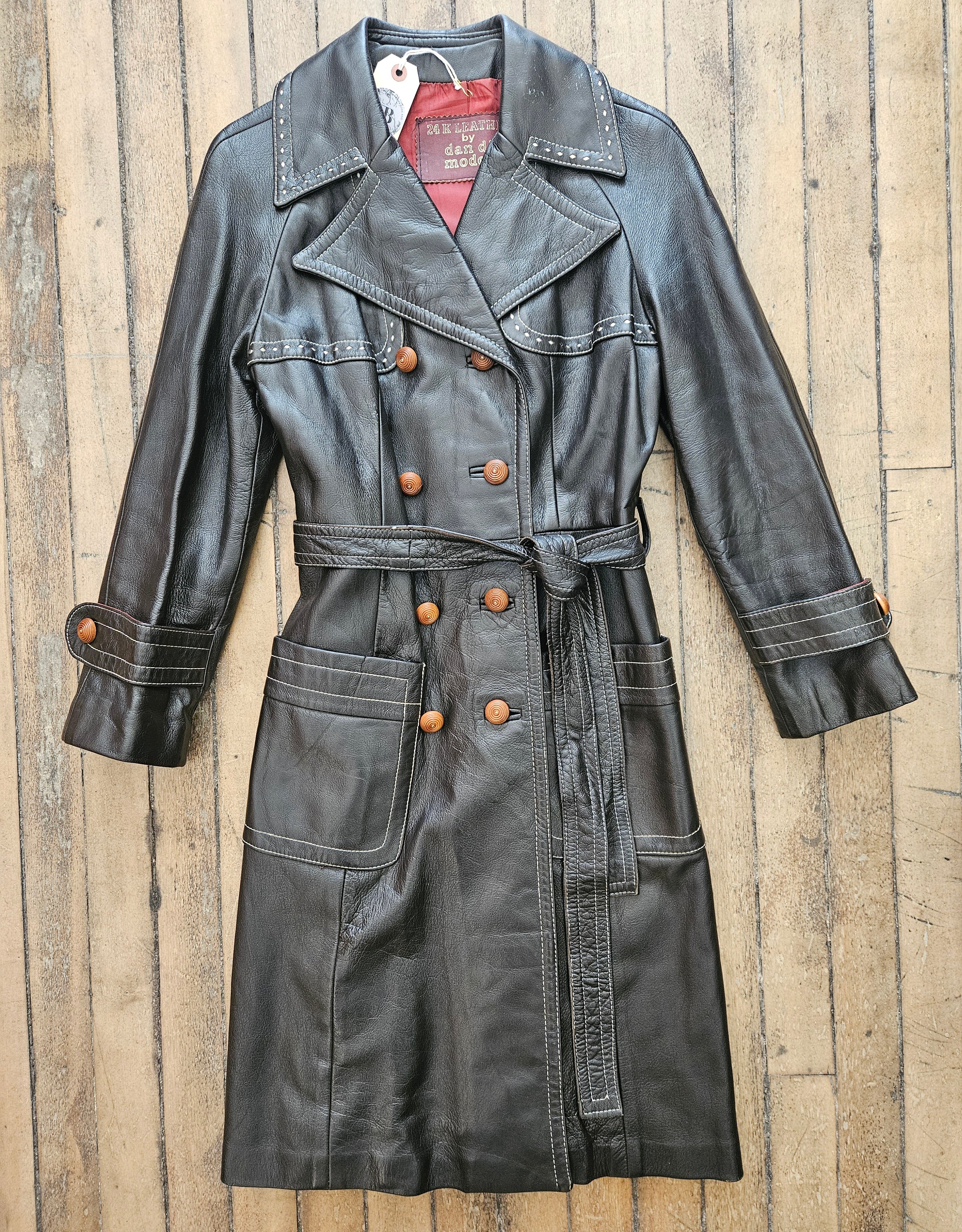 1970’s Brown Leather Coat