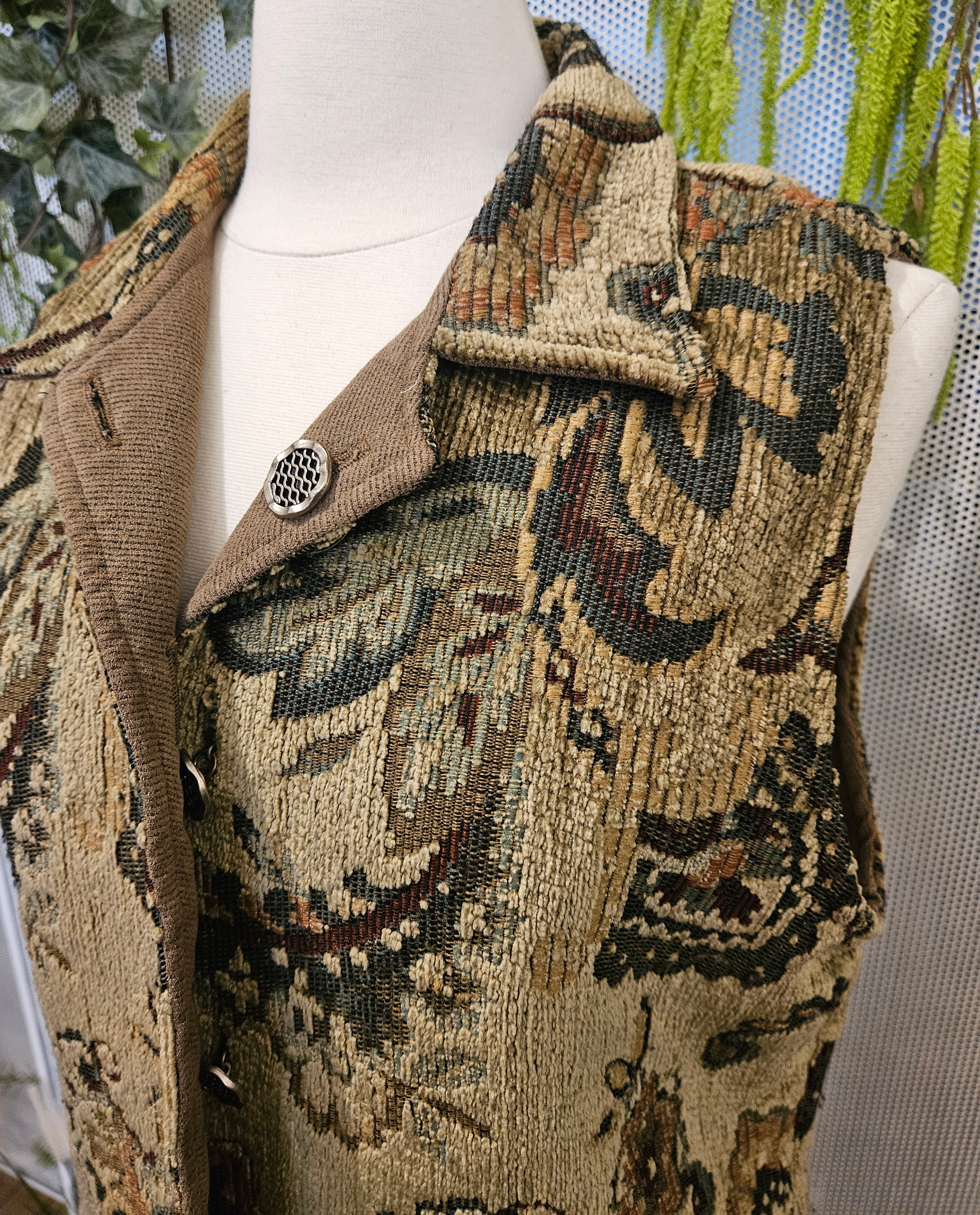 1990’s Earthy Tapestry Vest