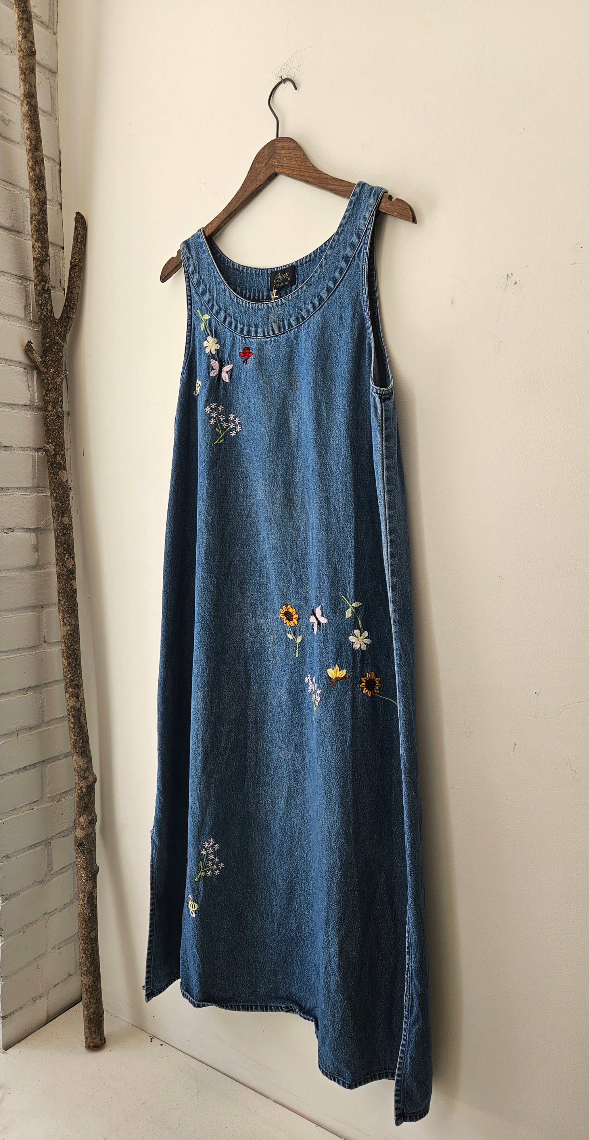 1990’s Denim Embroidered Dress