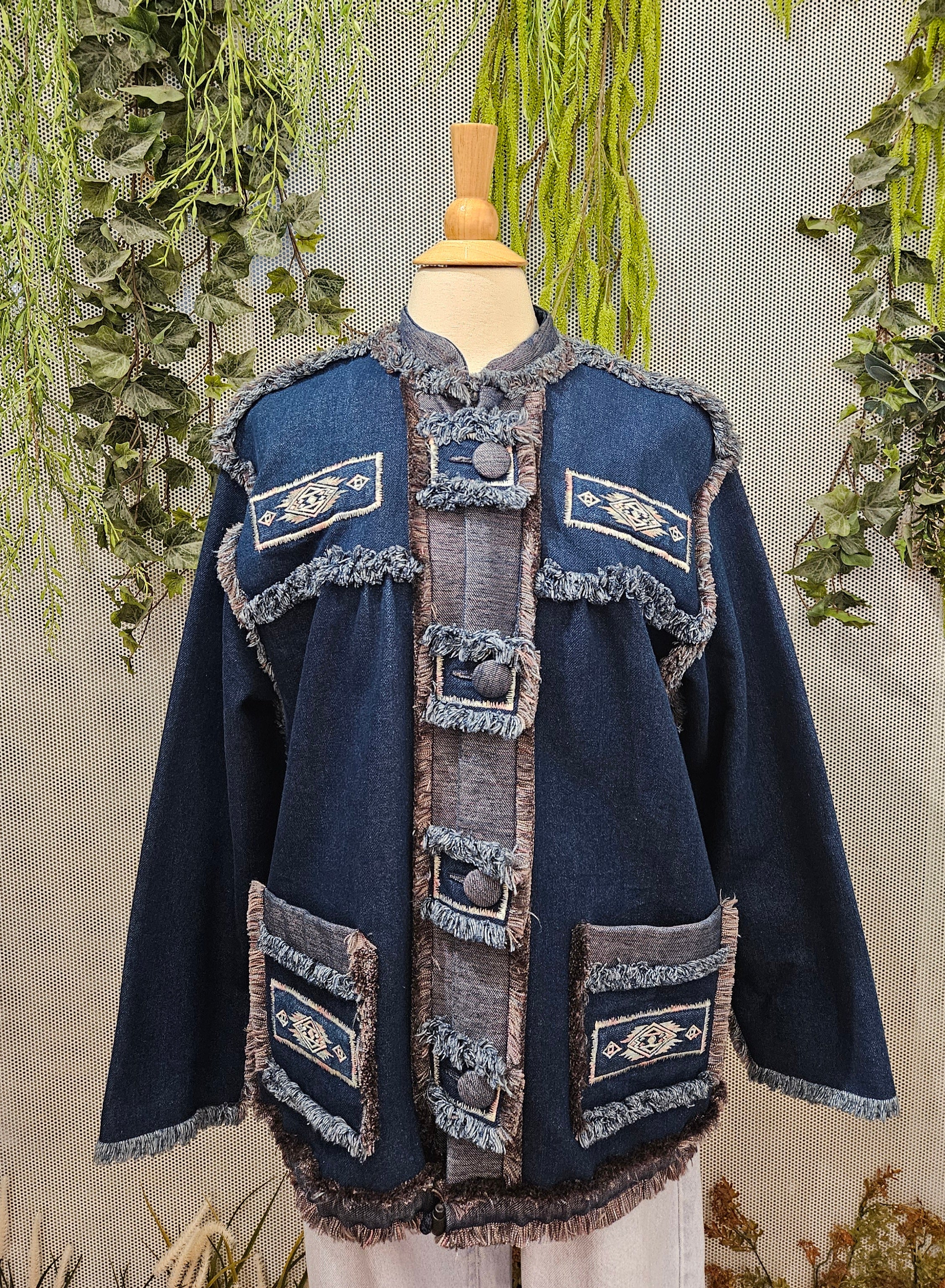 Vintage Handmade Denim Jacket – Tall Birches