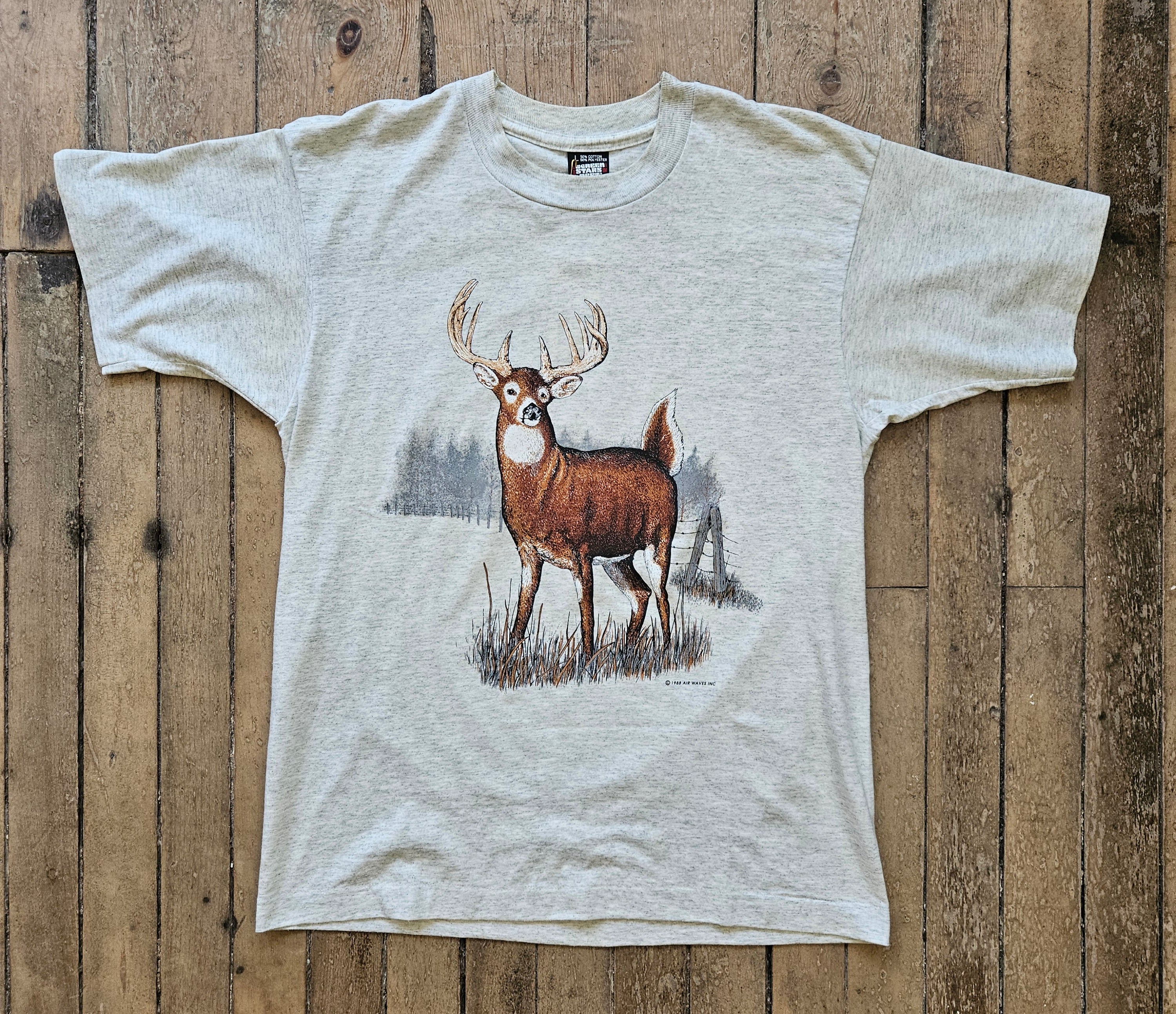 1988 Deer Themed T Shirt