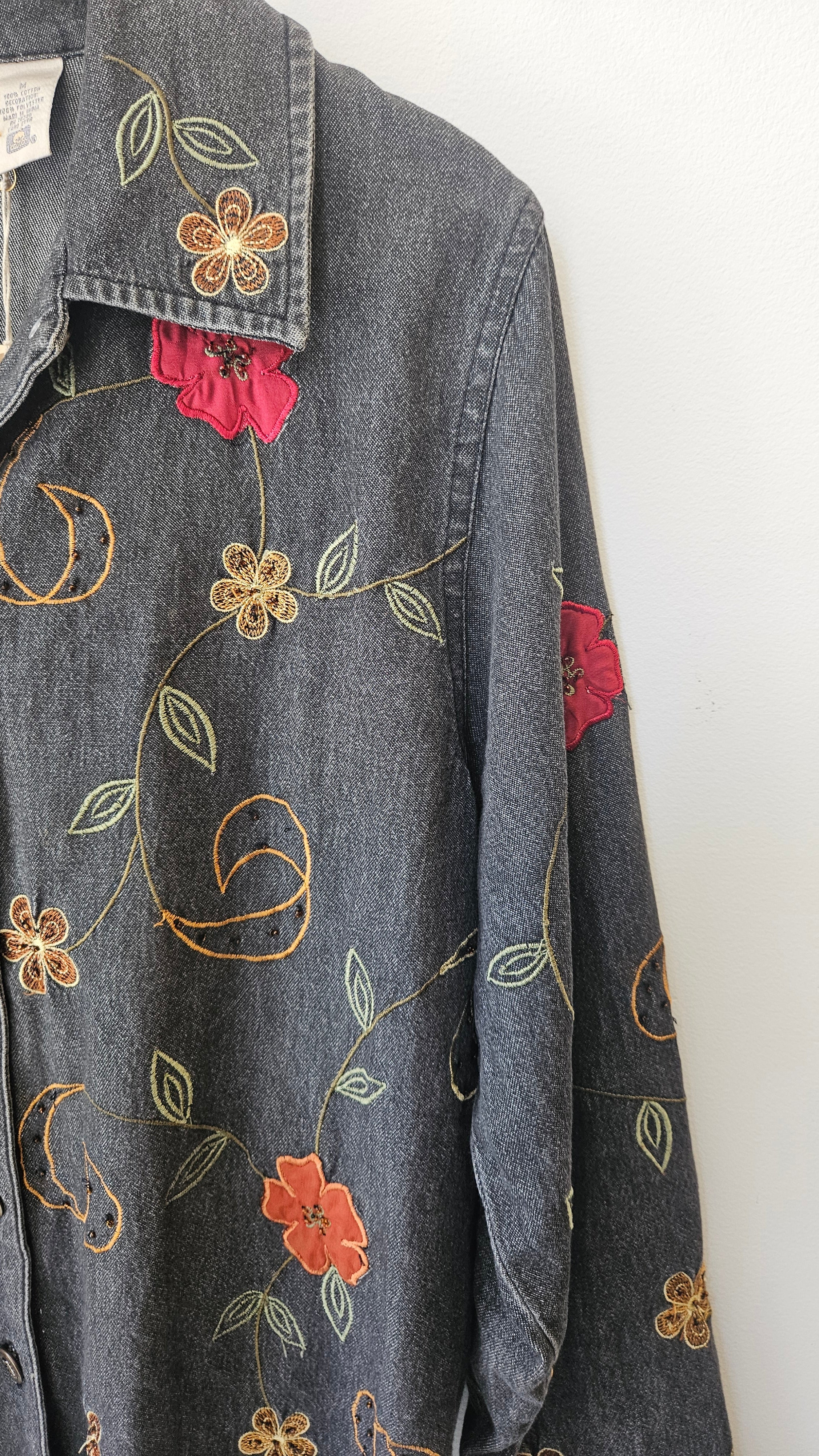 1990’s Embroidered Denim Shirt