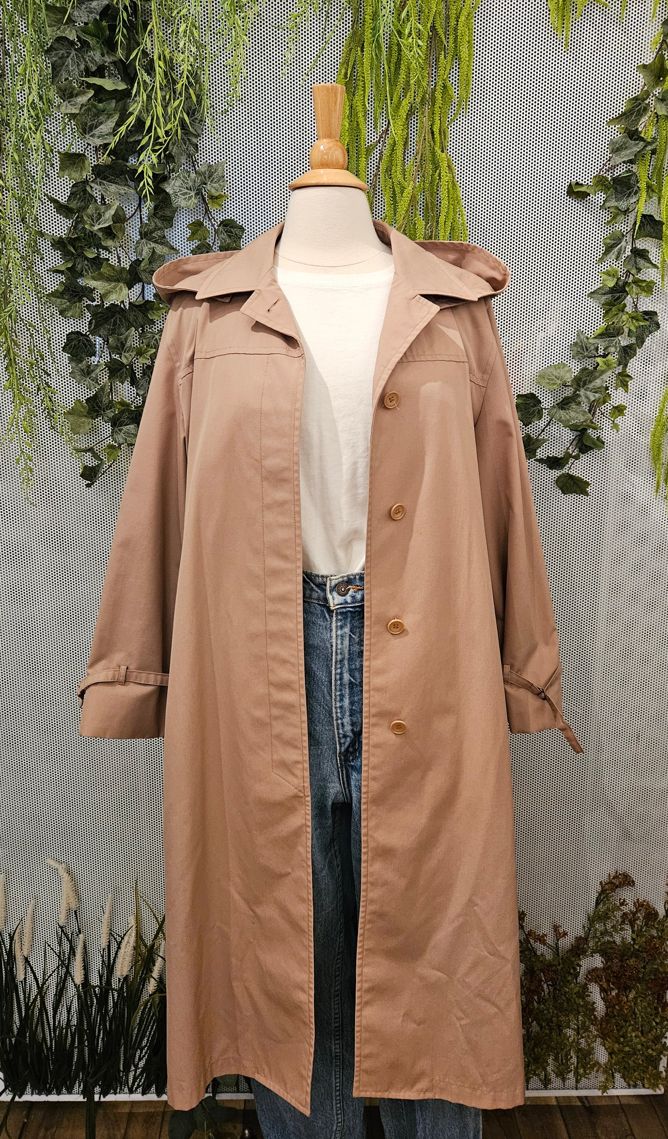 1980’s Dust Pink Trench Coat