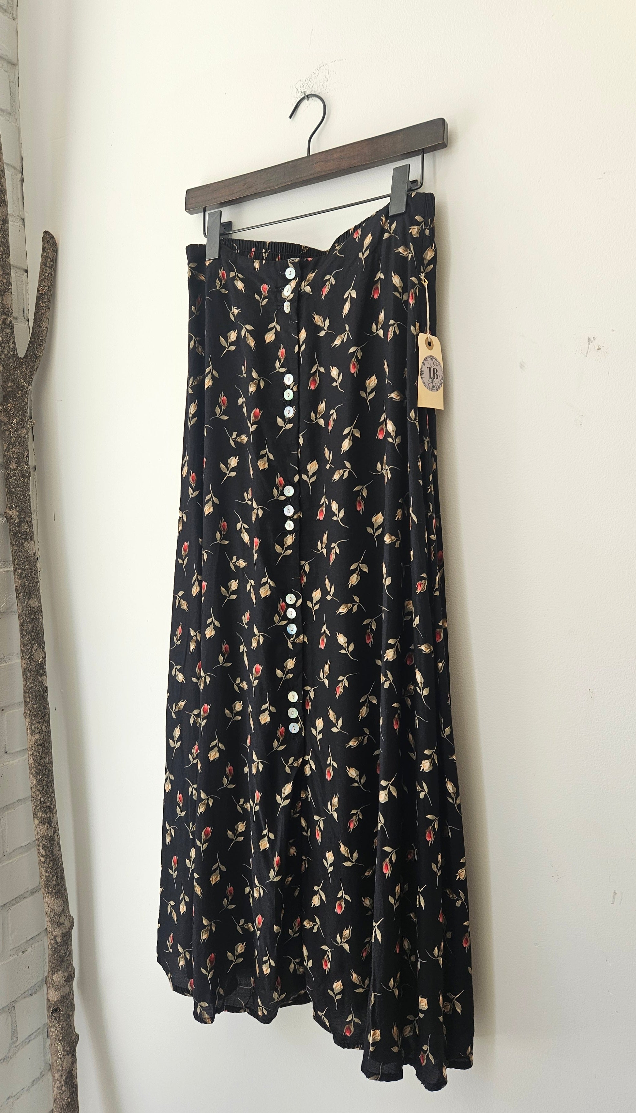 1990’s Floral Maxi Skirt