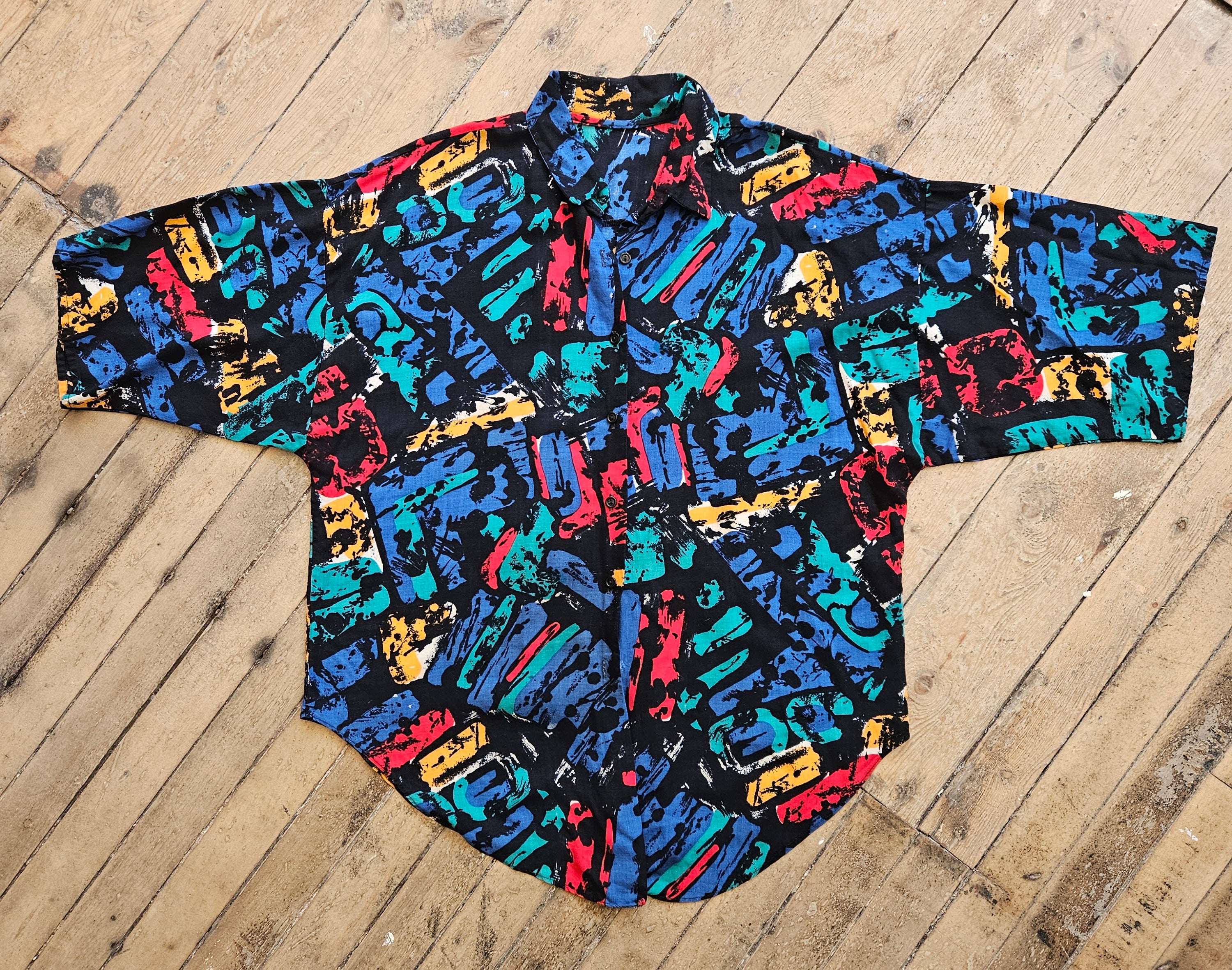 1990’s Abstract Button Down