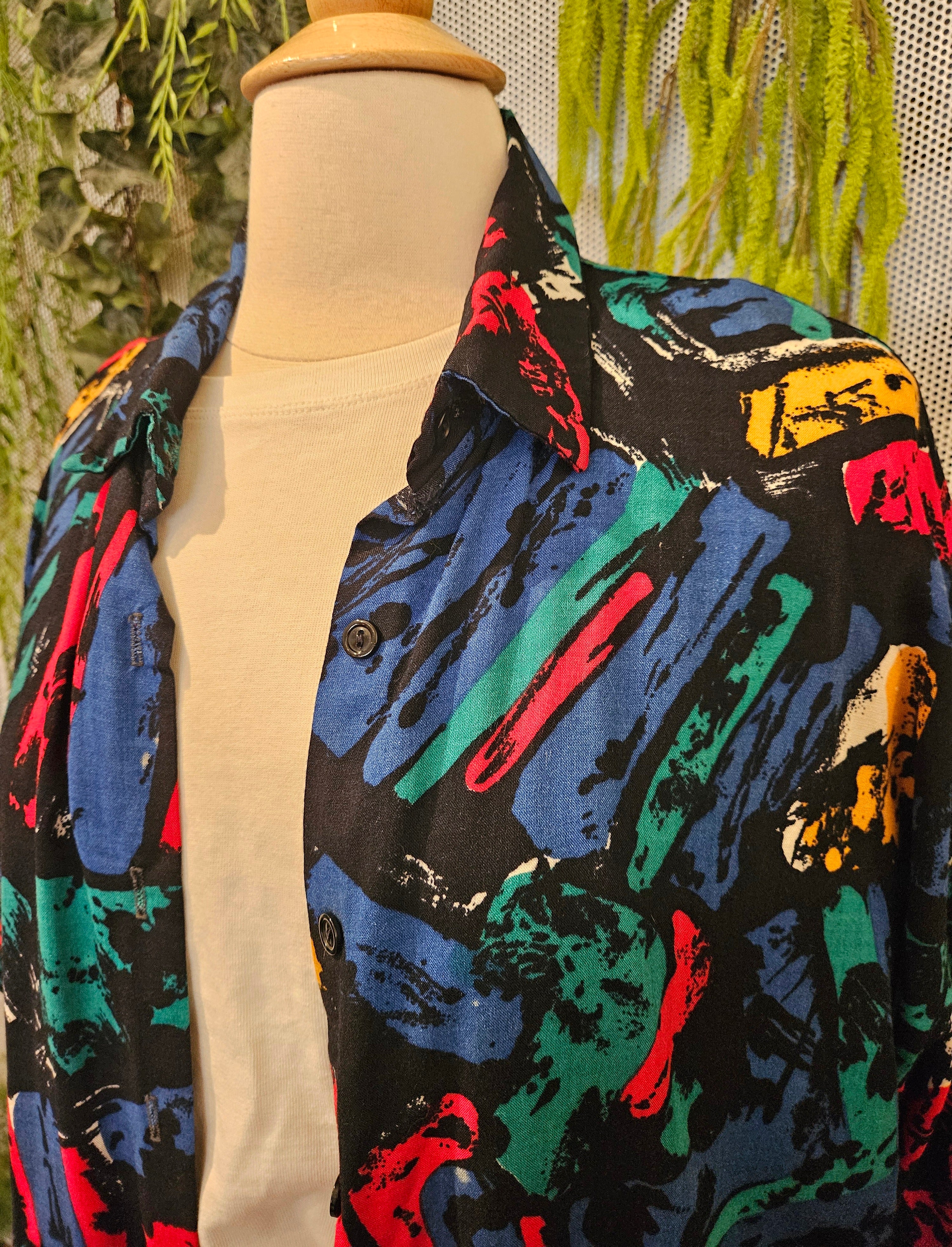 1990’s Abstract Button Down