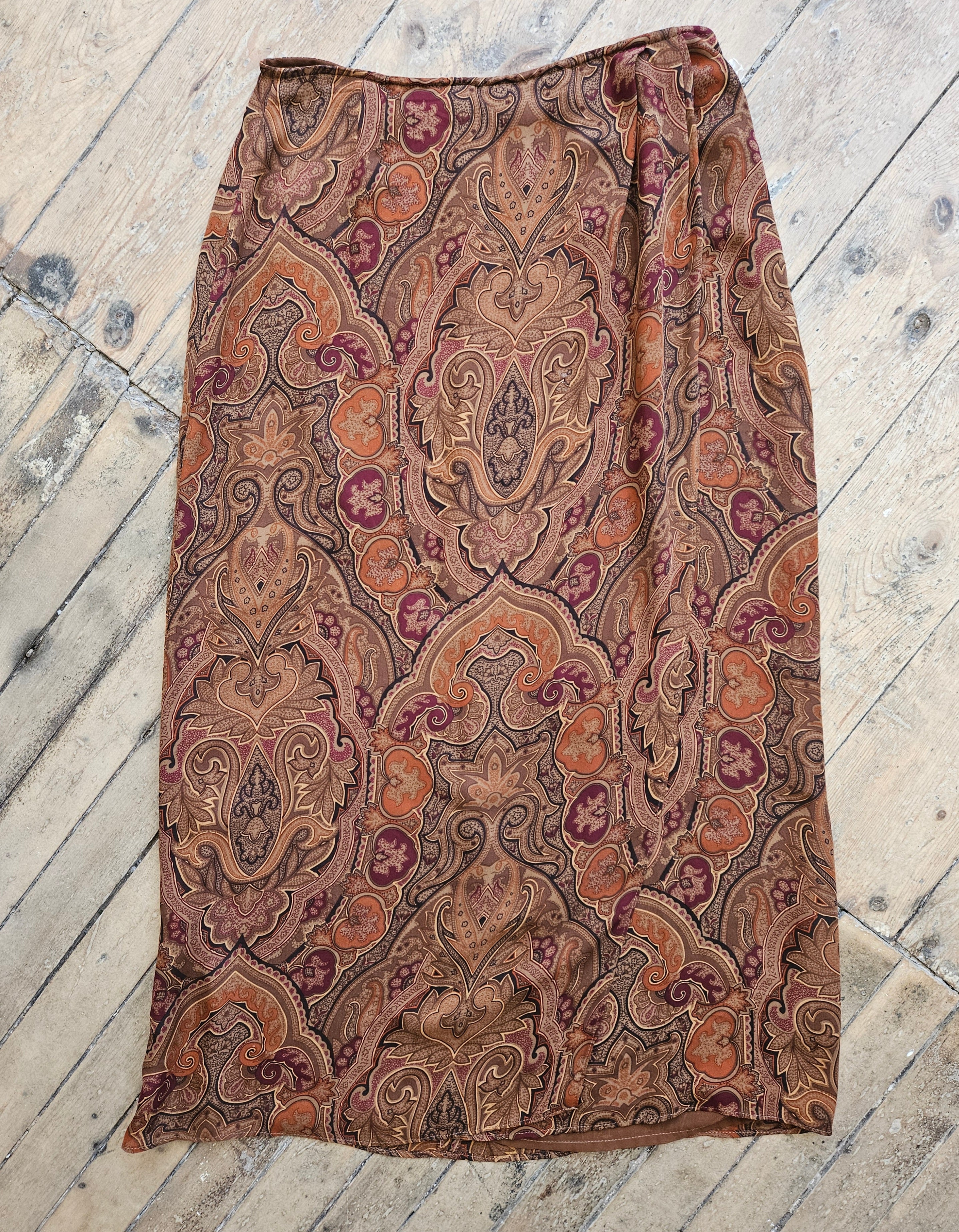 1990’s Paisley Silk Skirt