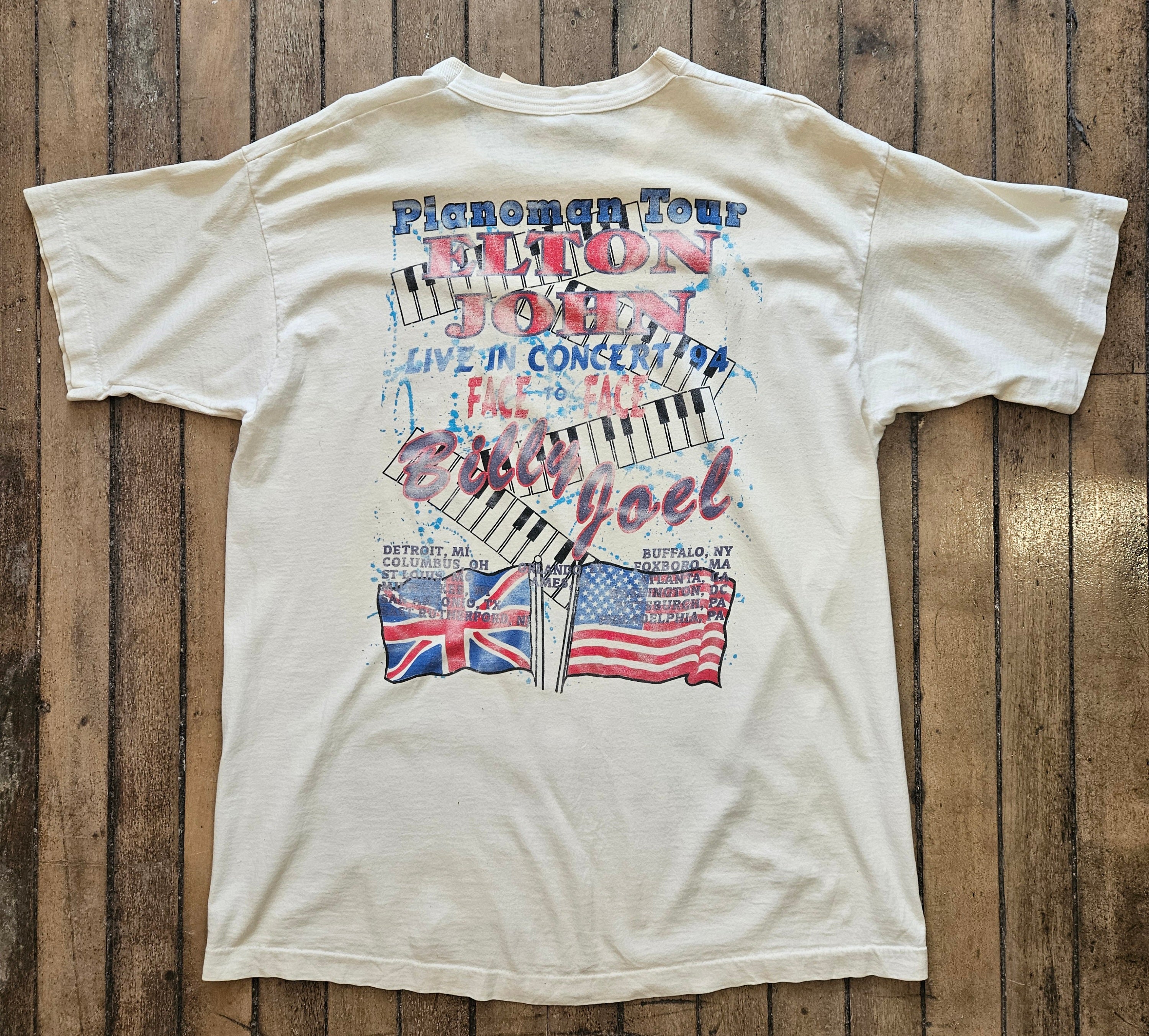 1994 Billy Joel/Elton John T Shirt