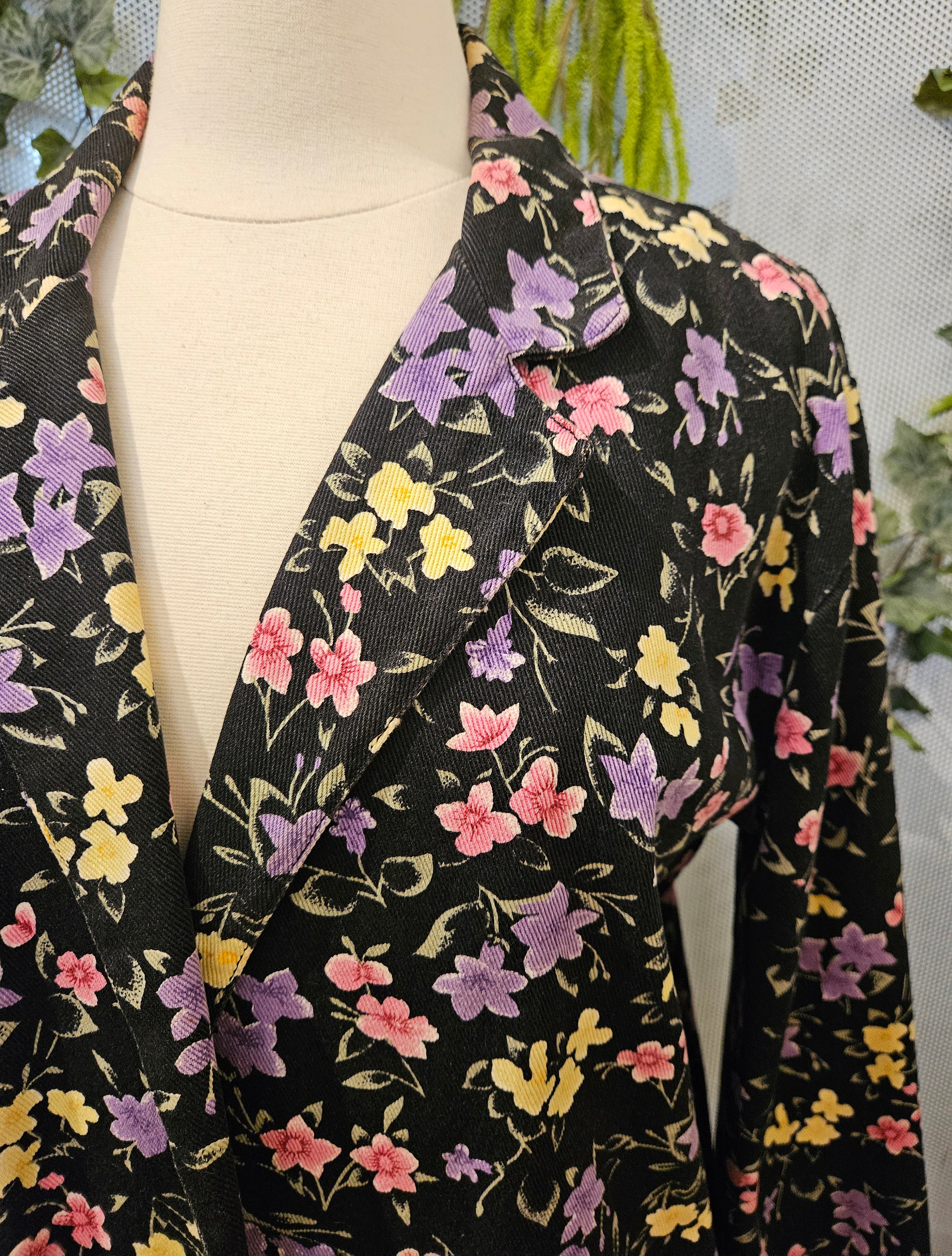1990’s Floral Denim Blazer