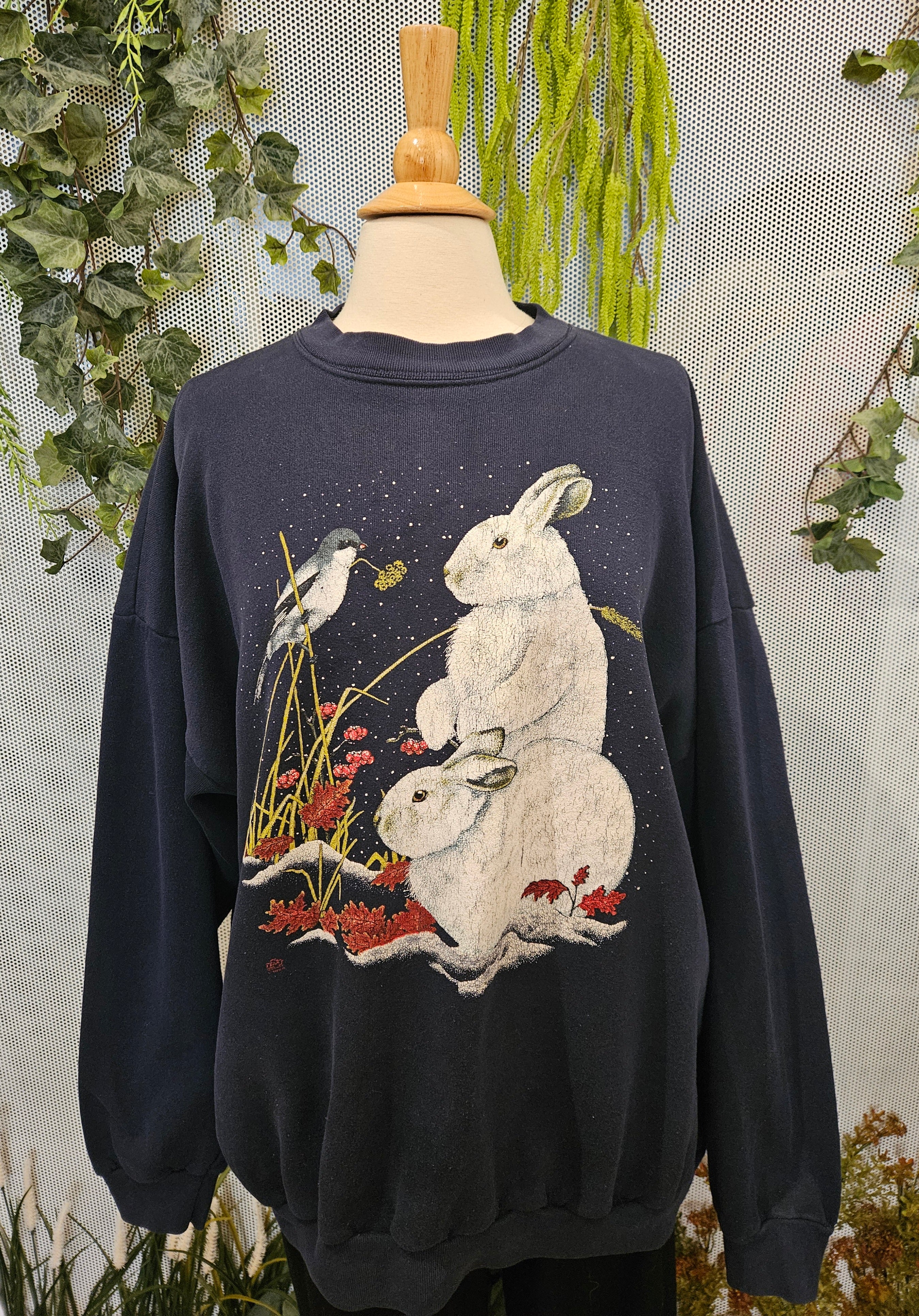 1992 Wintery Bunny Sweatshirt