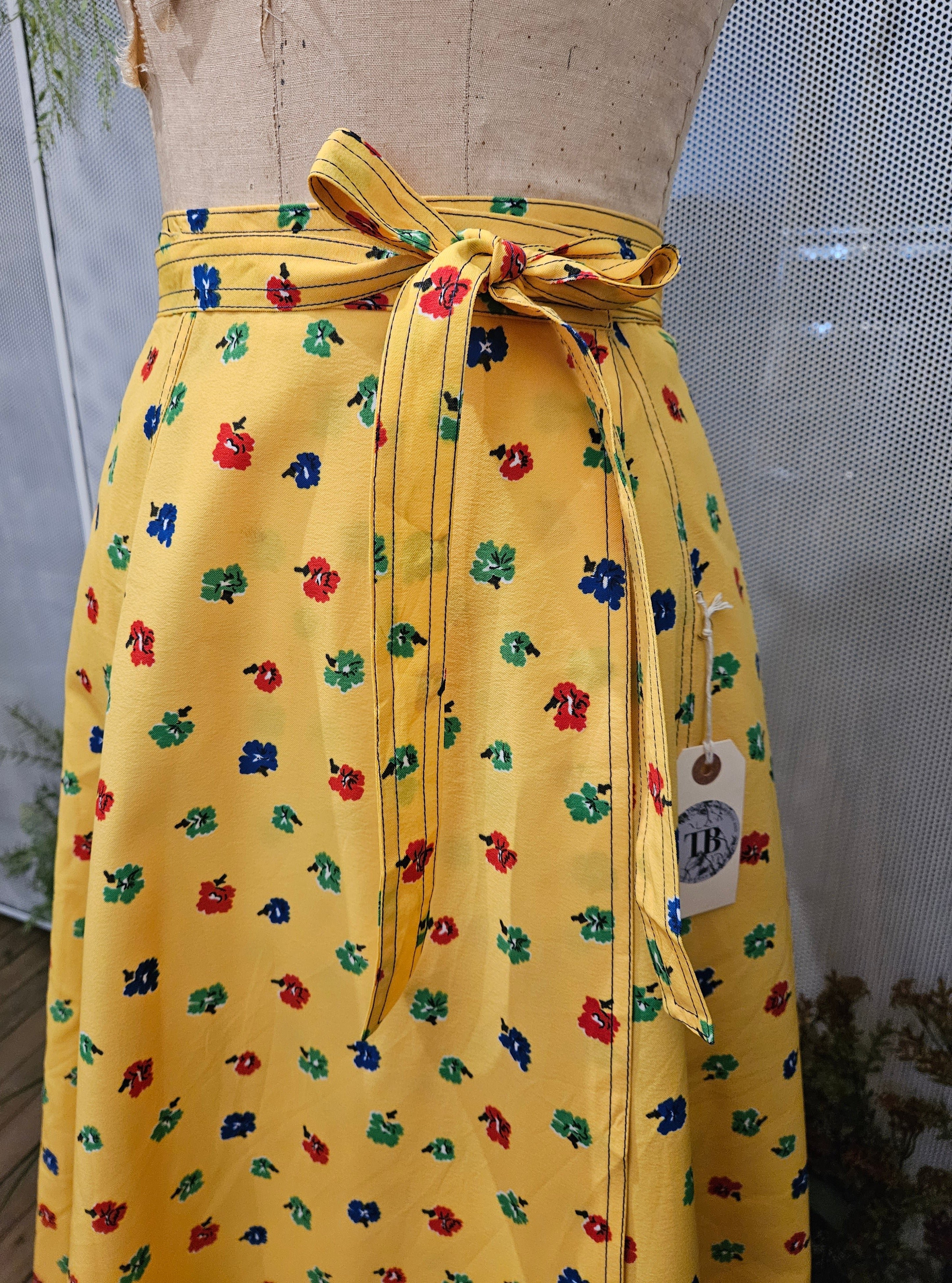 1990’s Floral Wrap Skirt