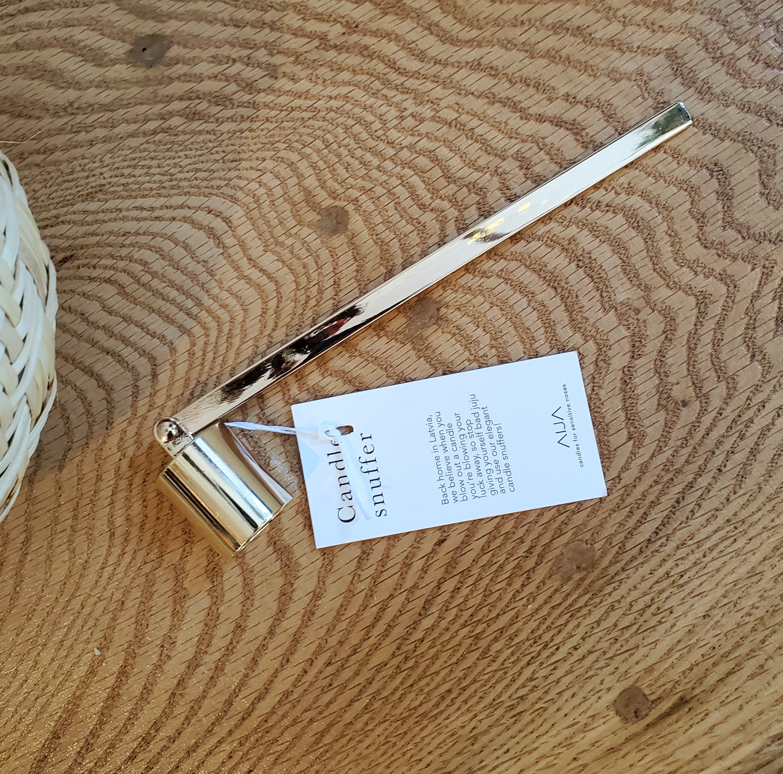 Gold Candle Snuffer