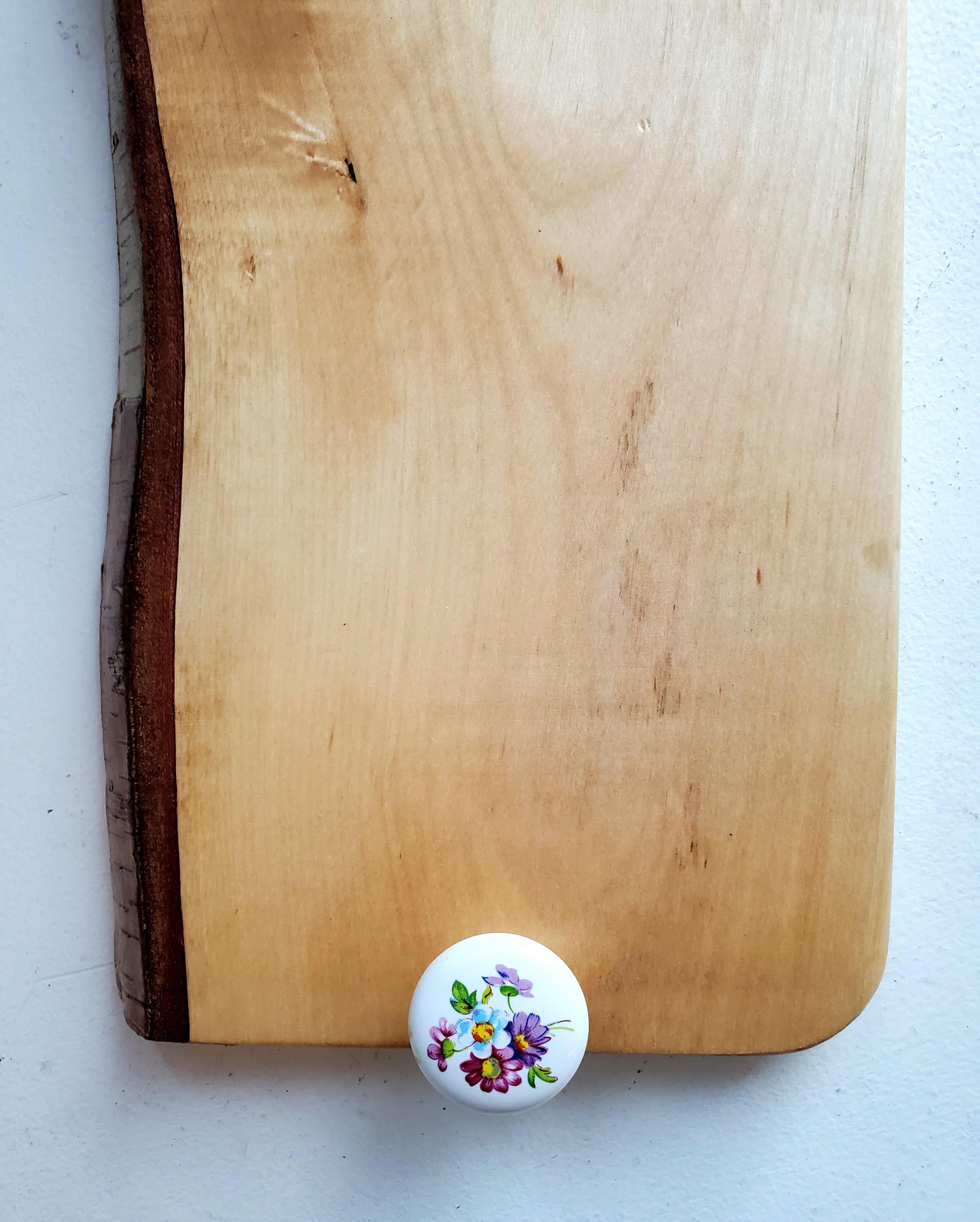 Serving Board with Floral Handles