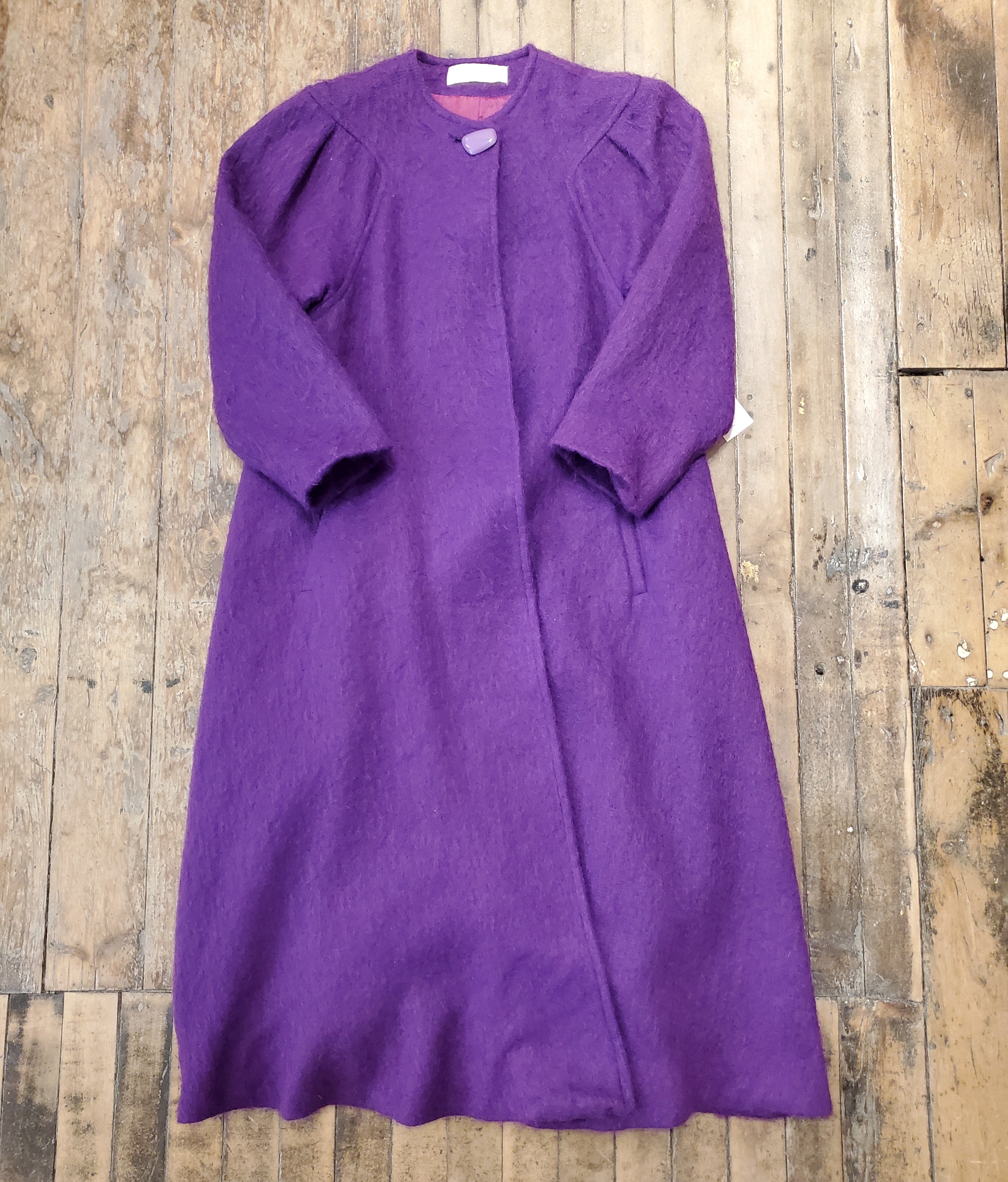 Purple Mohair Coat