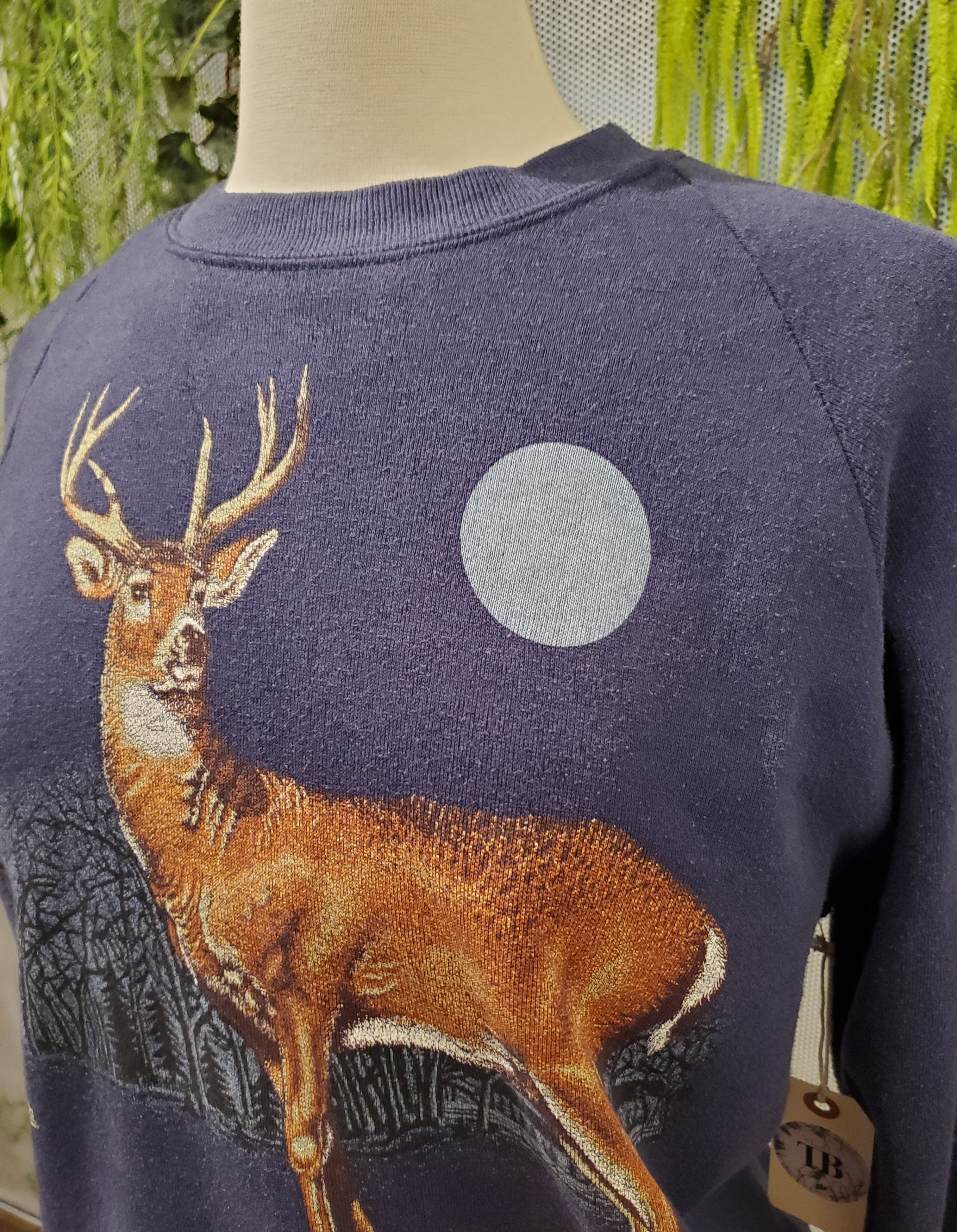 1987 Deer Themed Sweatshirt