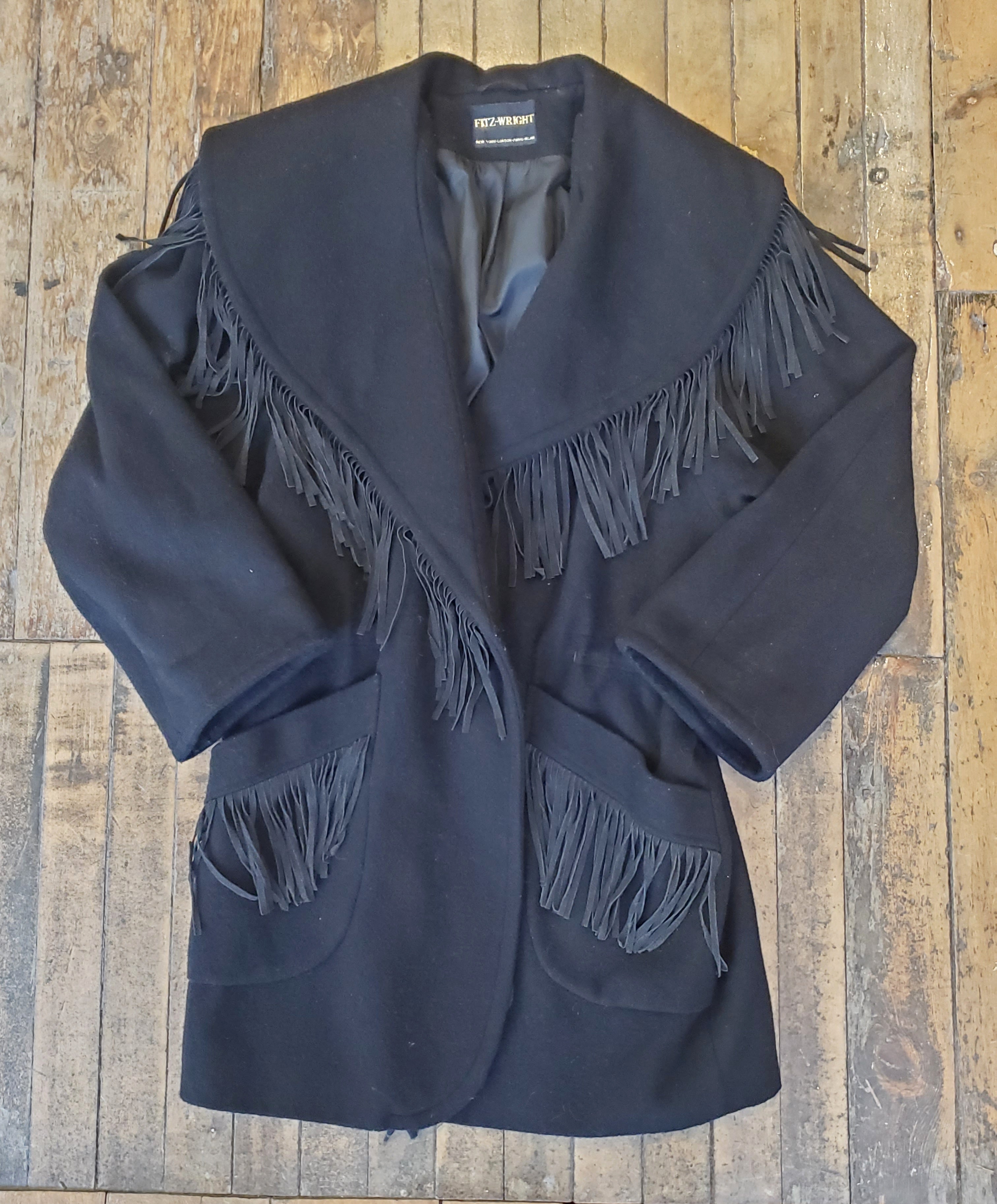 1980’s Wool Fringe Coat
