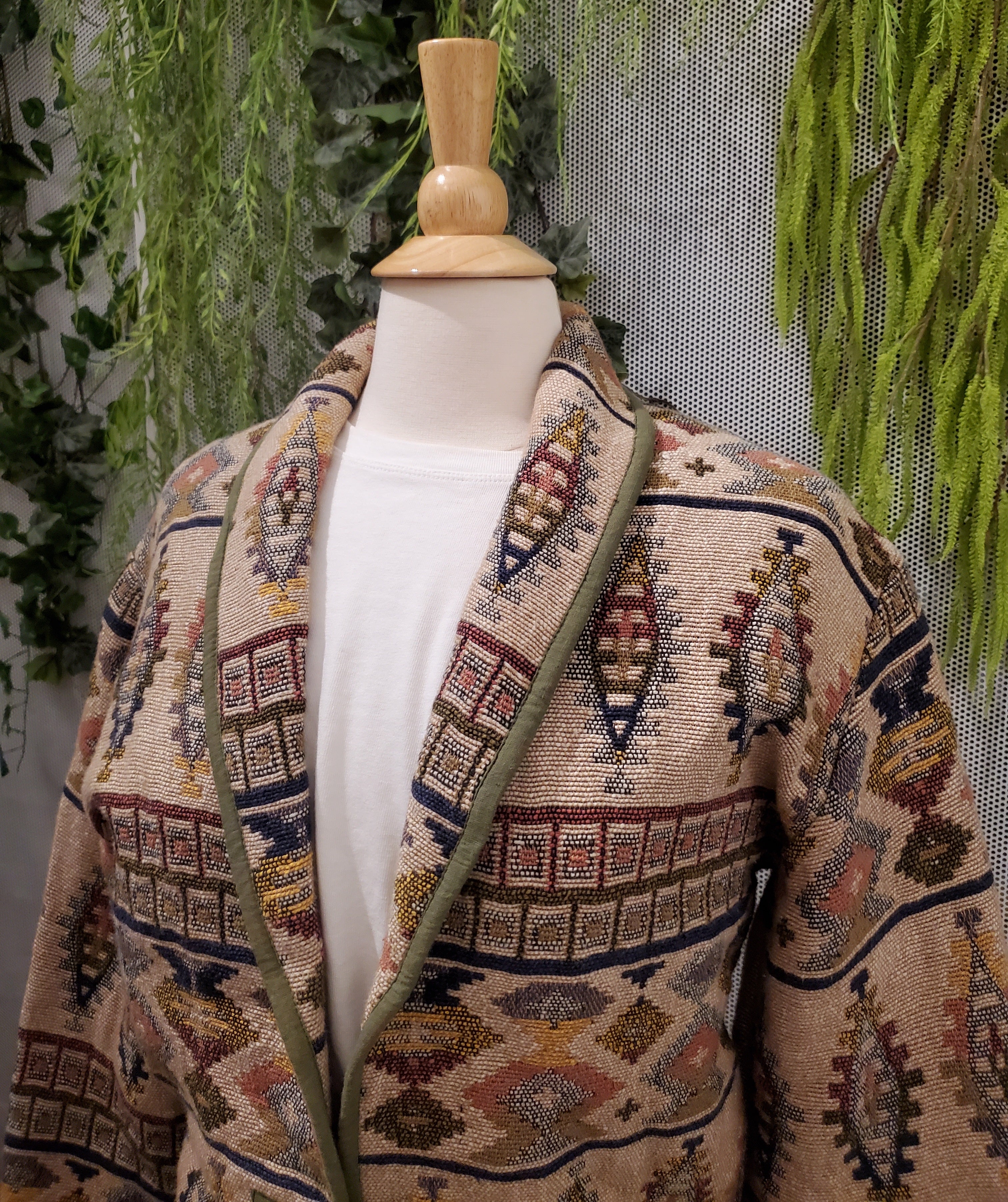 Cropped Tapestry Jacket