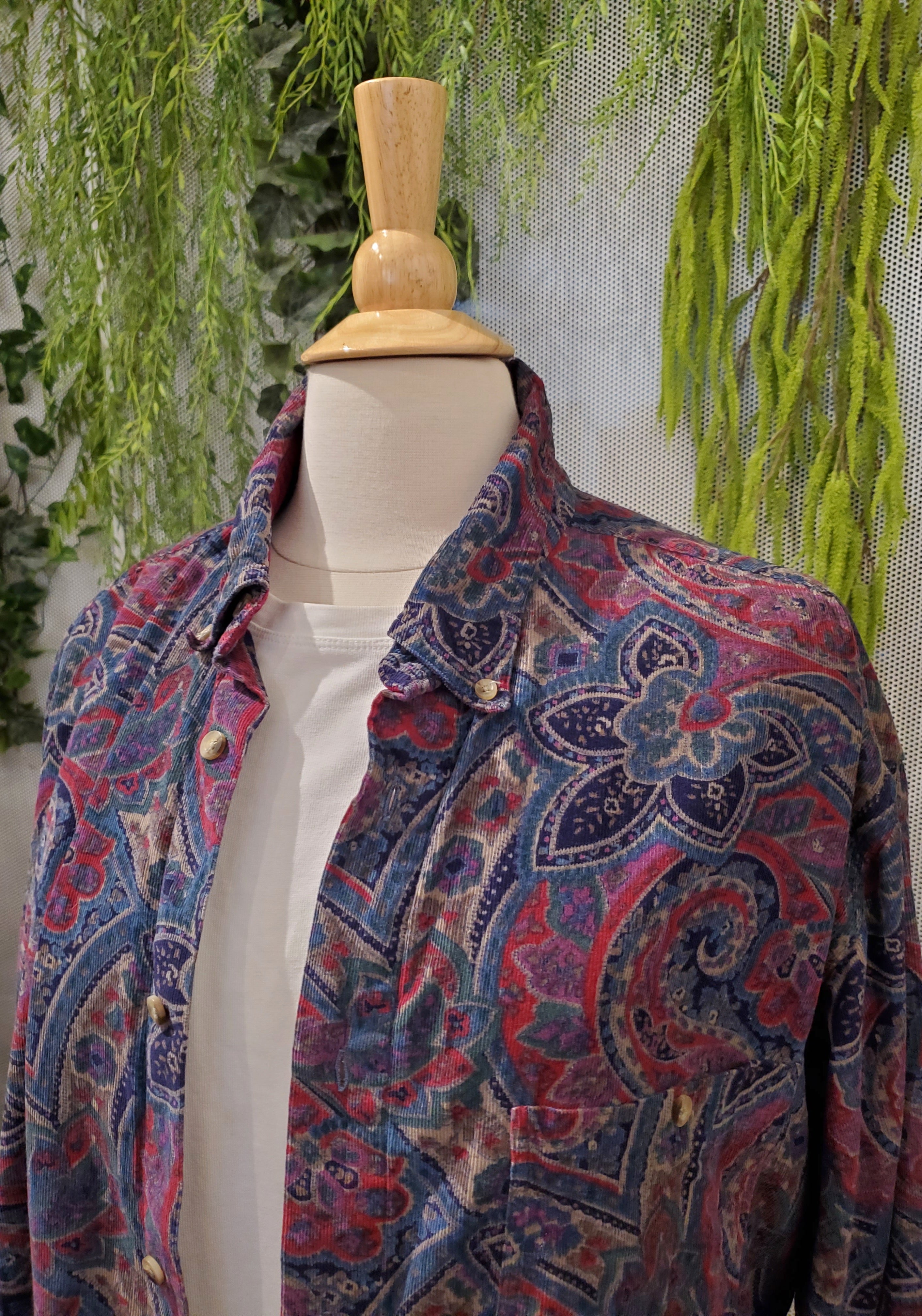 1980’s Paisley Button Down