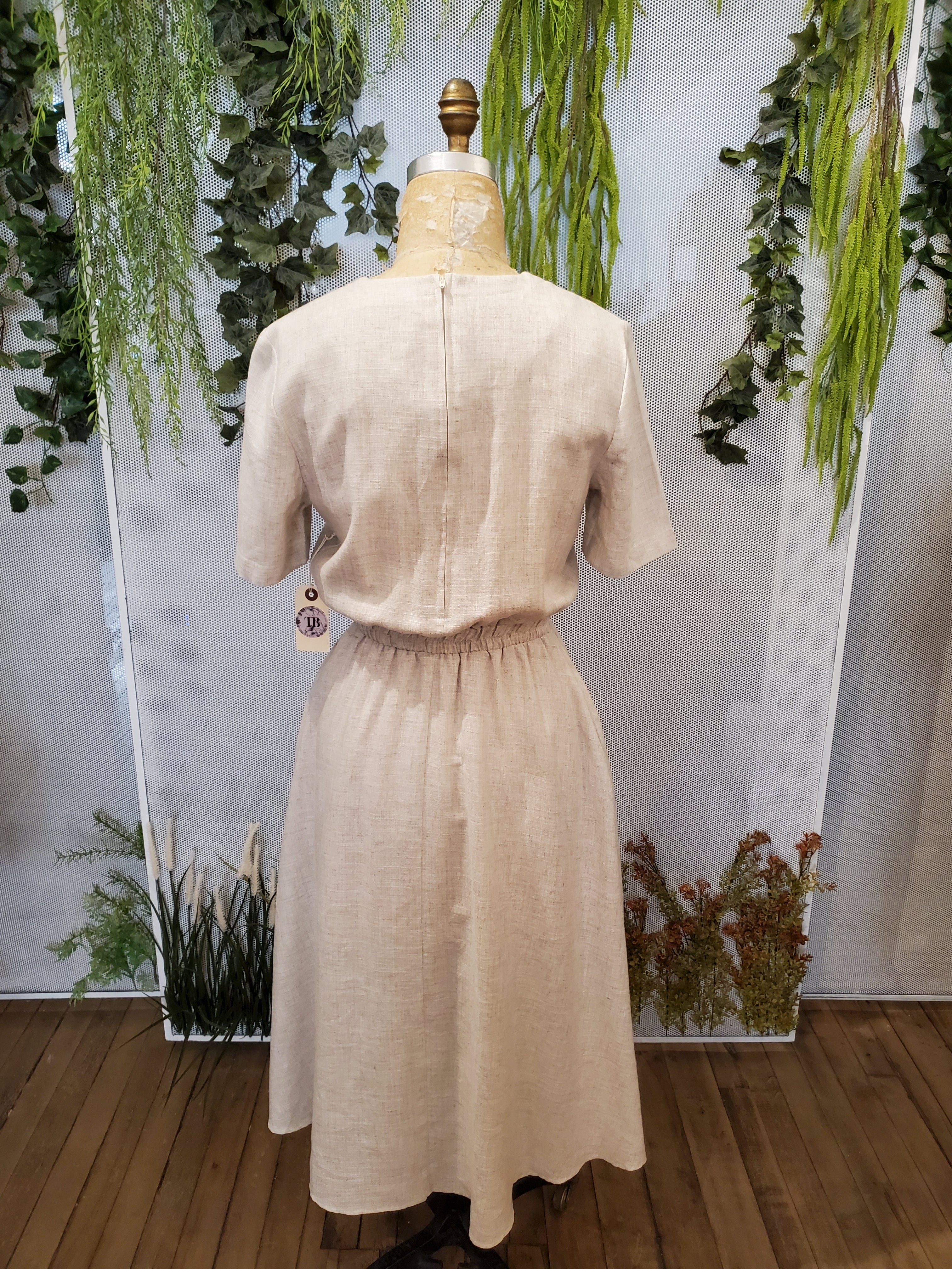 1980’s Linen Blend Dress